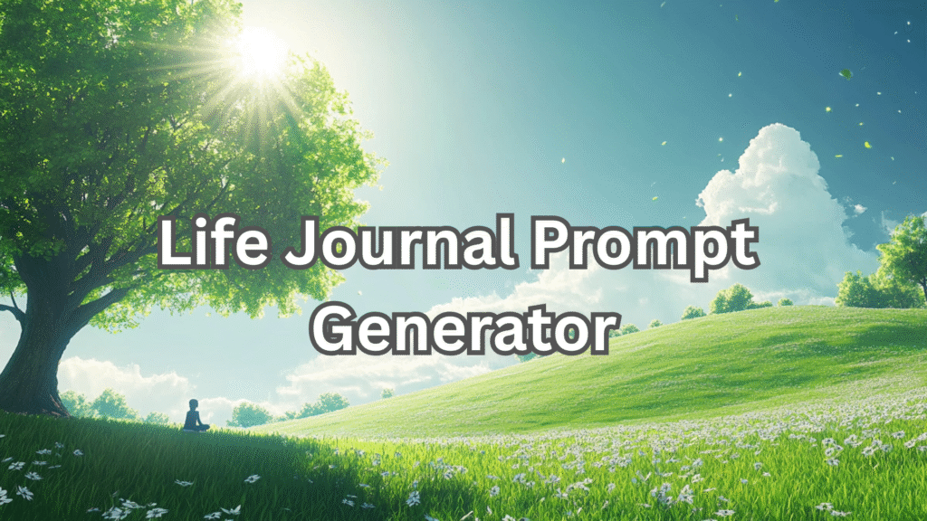 Life Journal Prompt Generator