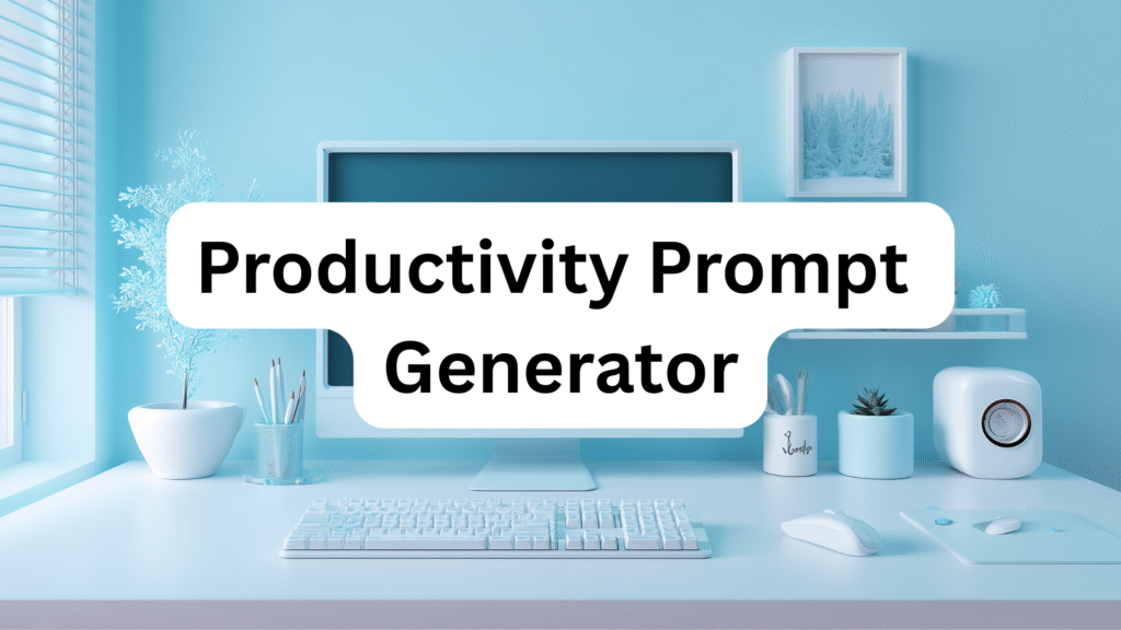 productivity Prompt Generator tool